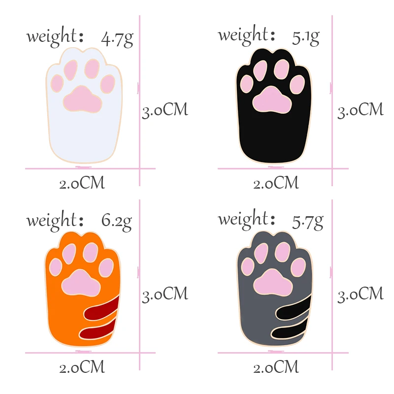 Женская эмалированная булавка в форме когтя из мультфильма брошь для куртки