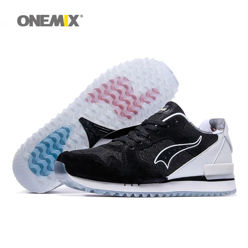 ONEMIX/Мужская Спортивная обувь на подушке белого и синего цвета кроссовки для бега