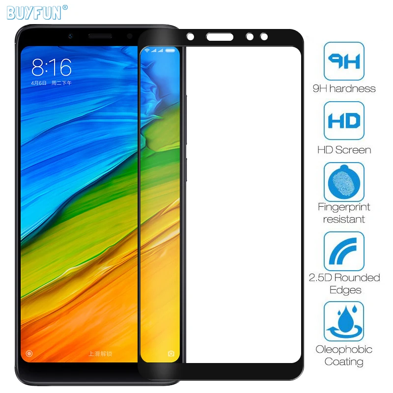Защита экрана для Xiaomi redmi 5 plus 6 pro закаленное стекло xiaomi a2 lite mi 8 mi8 se note a1 mi6 6a