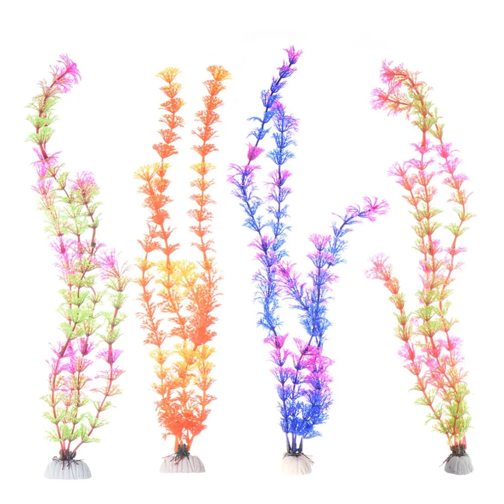 1 шт. искусственные декоративные растения водные декорации украшения для