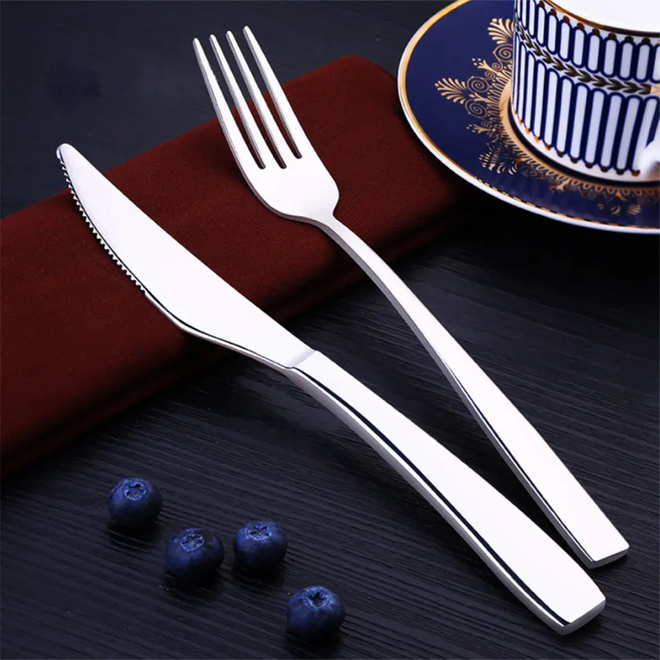 SSGP Набор ножей вилка ложка 3 шт. Высокое качество SUS 304 нержавеющая сталь Западная