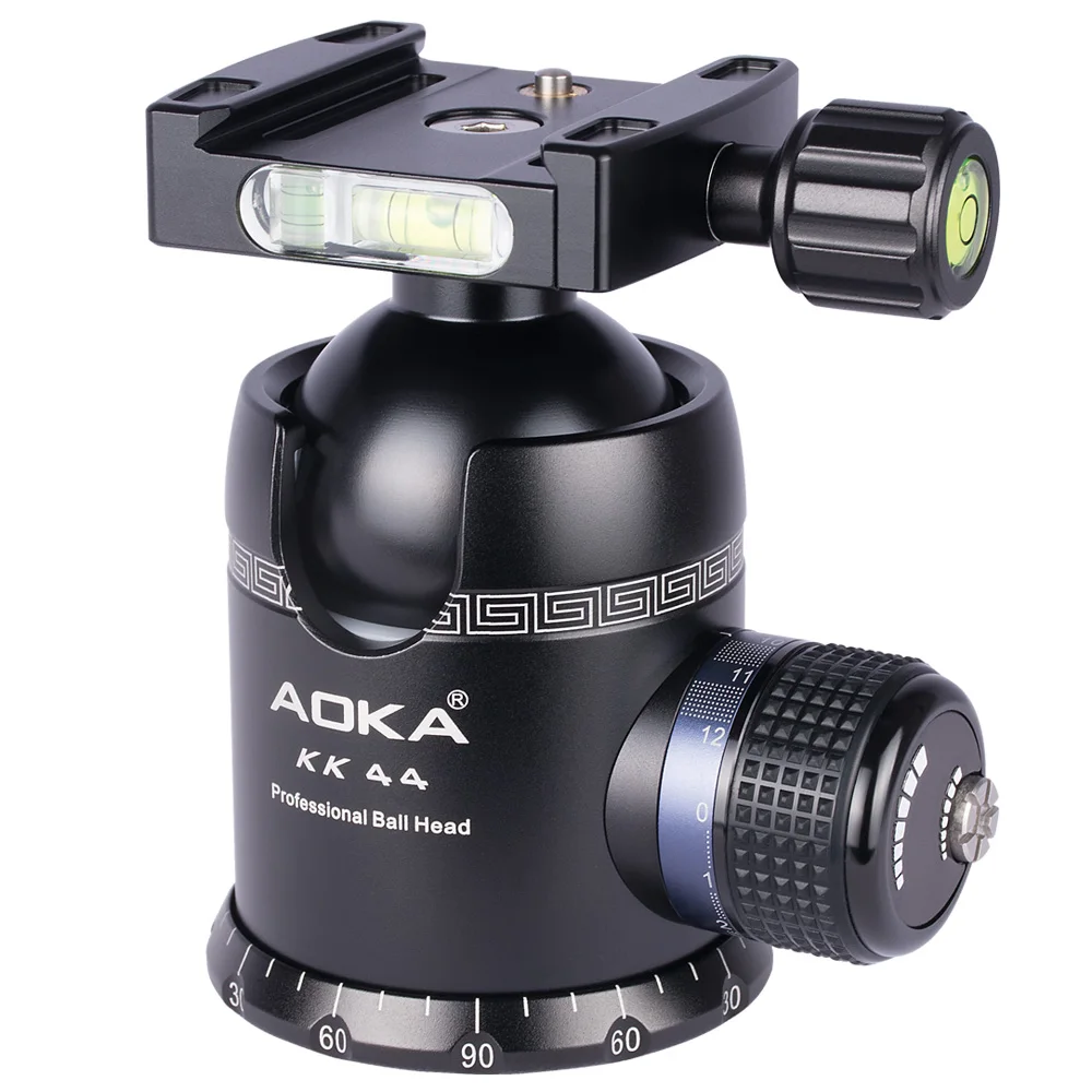 Фото AOKA KK44, максимальная загрузка синего цвета, вес 40 кг, 490 г, штатив для камеры из алюминиевого сплава, шаровая головка с быстросъемной пластиной №2