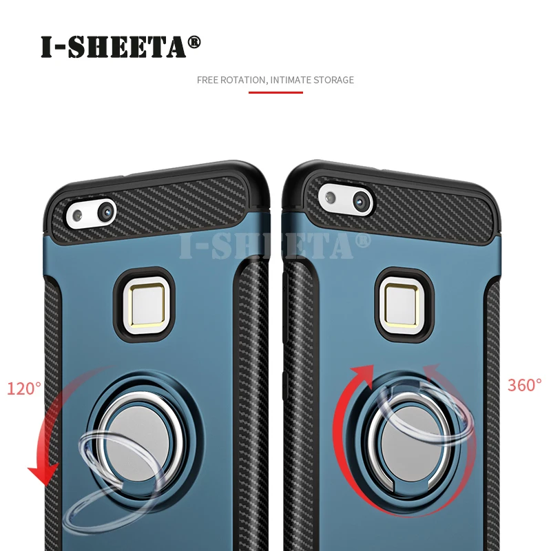 For Huawei Nova 4 2S 2 Plus 360 Magnetic Finger Ring Holder Stand Cover 3 3i Lite Hybrid Soft TPU+Hard PC Case |