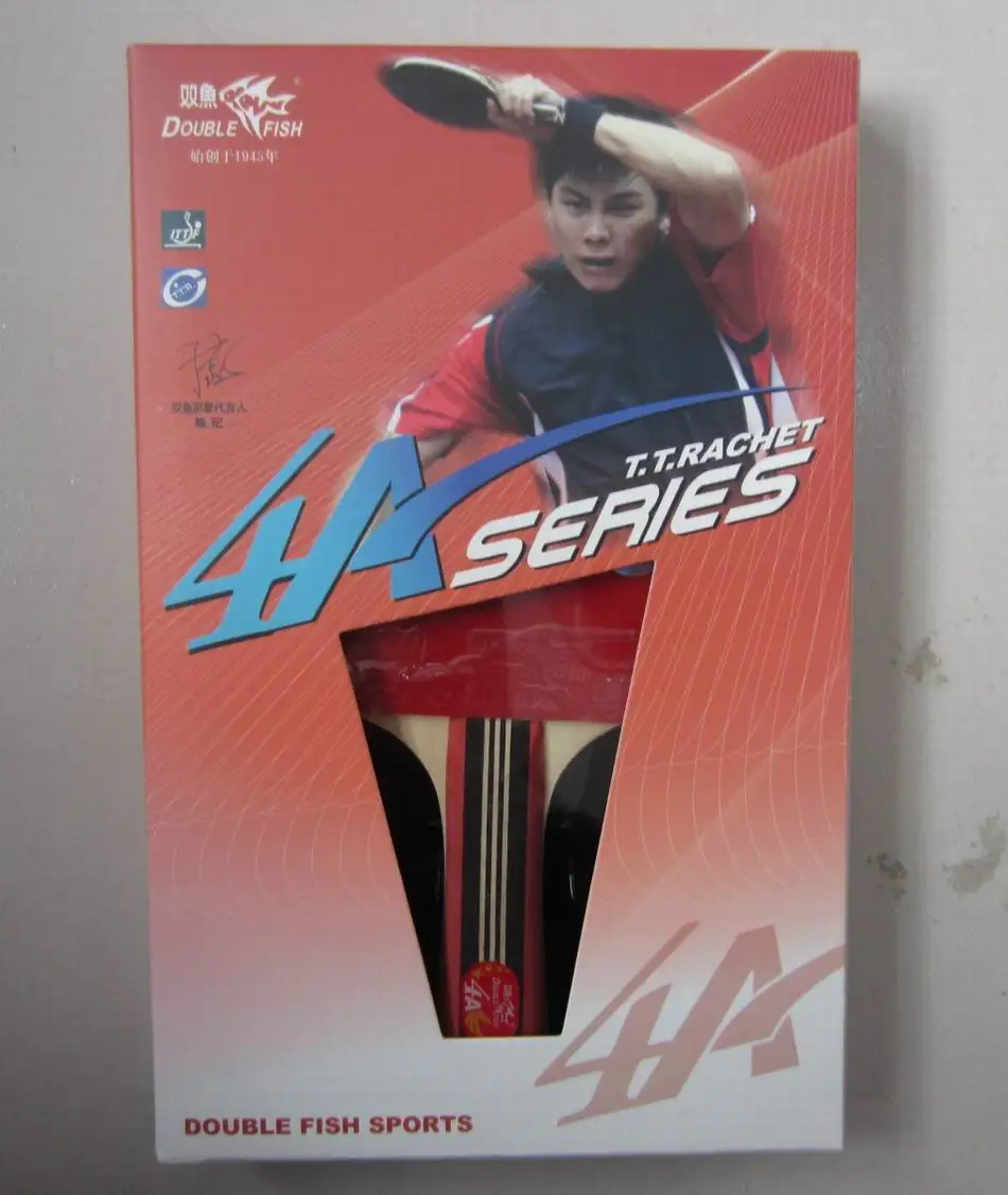 

Original Finished rackets double fish 4 stars table tennis rackets attack racquet sports pimples in pure wood original packing