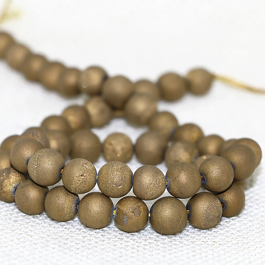Новый высококачественный гальванический натуральный кристалл drusy agat onyx