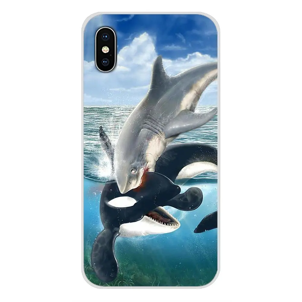 Transparent Soft TPU Case Shark Fish Funny Surfing For Huawei Nova 2 3 2i 3i Y6 Y7 Y9 Prime Pro GR3 GR5 2017 2018 2019 Y5II Y6II | Мобильные