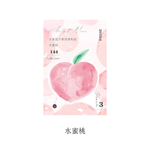 Fruit(2) 1 шт. 30 листов акварельные фруктовые стикеры Самоклеющиеся блокноты для заметок N Times стикеры бумага липкие памятки школьные офисные принадлежности - Цвет: Fruit(2)
