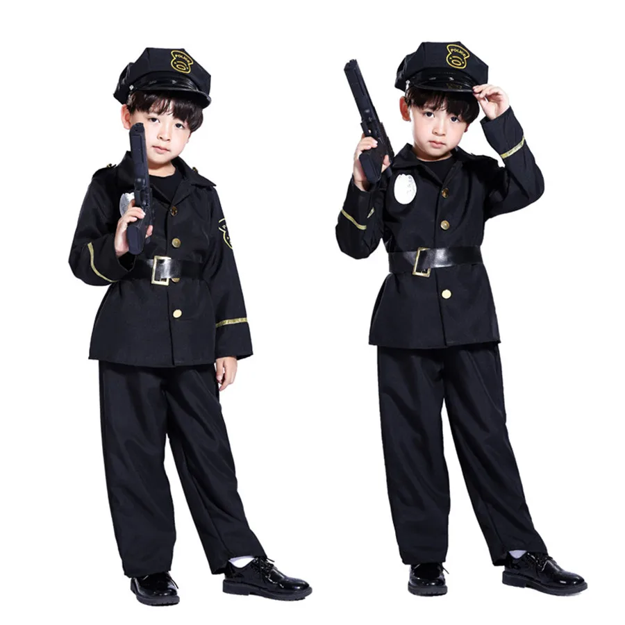 Костюм полицейских для костюмированной вечеринки мальчиков и девочек на
