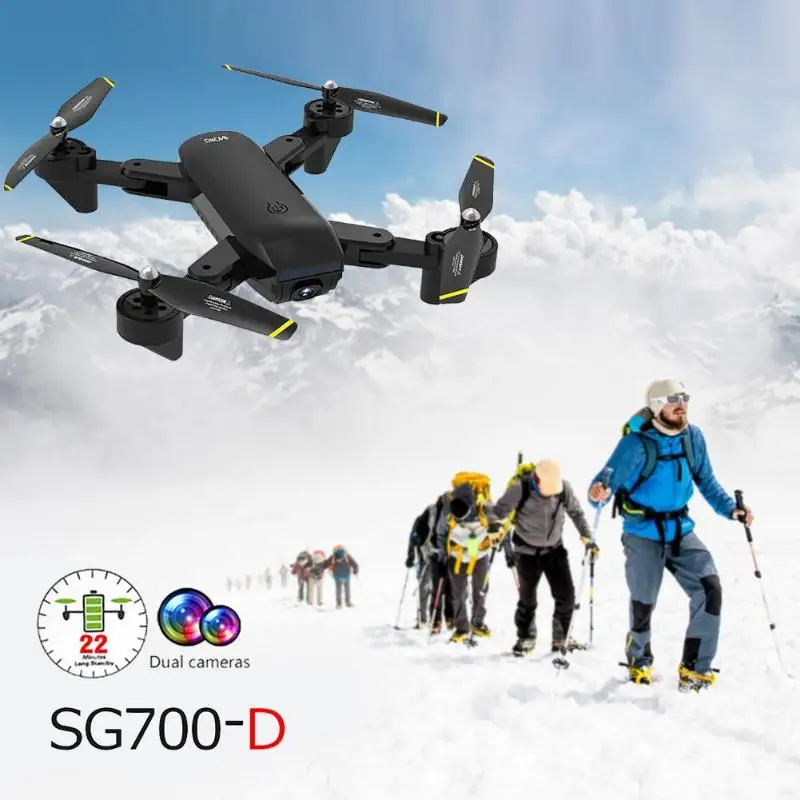 SG700-D 720P Дрон складной оптический поток двойная камера Квадрокоптер для селфи, Дрон