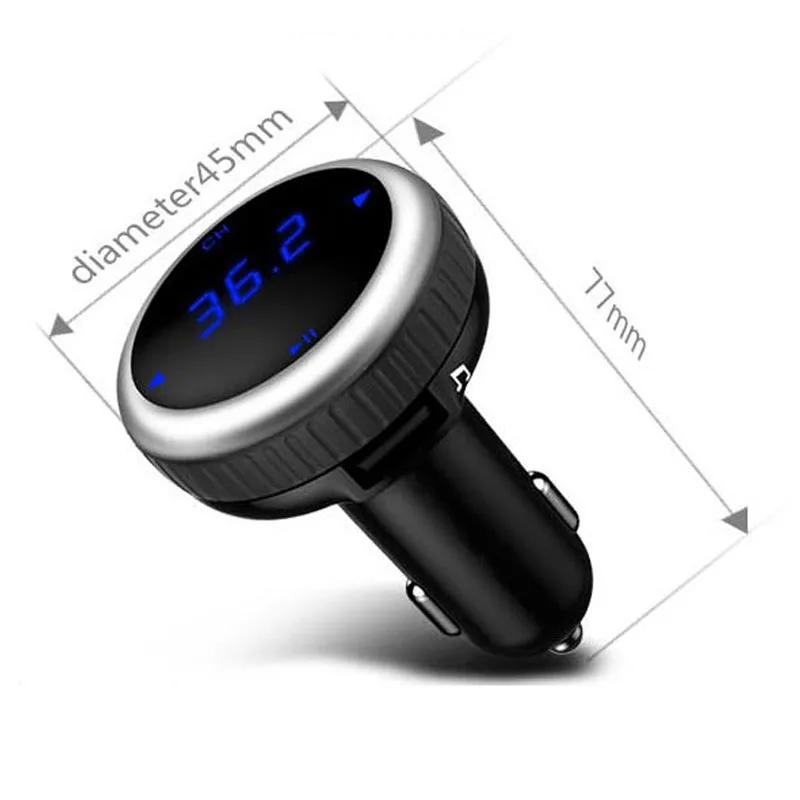 FM-трансмиттер YASOKRO Bluetooth-модулятор автомобильный комплект громкой связи