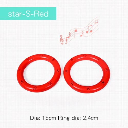 13star Red S Ruizhi Детские звуковые гимнастические кольца для детского сада Утренние упражнения на открытом воздухе спортивные игрушки школьные игры Детские игрушки RZ1056 - Цвет: 13star Red S