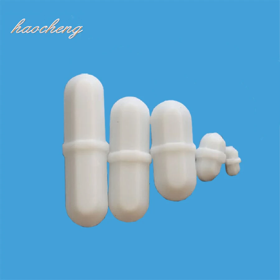 

B9x50mm Octagonal Magnetic Stir Bar Stirring Bars White PTFE Stir Rod Spin Bars, Pack of 10pcs