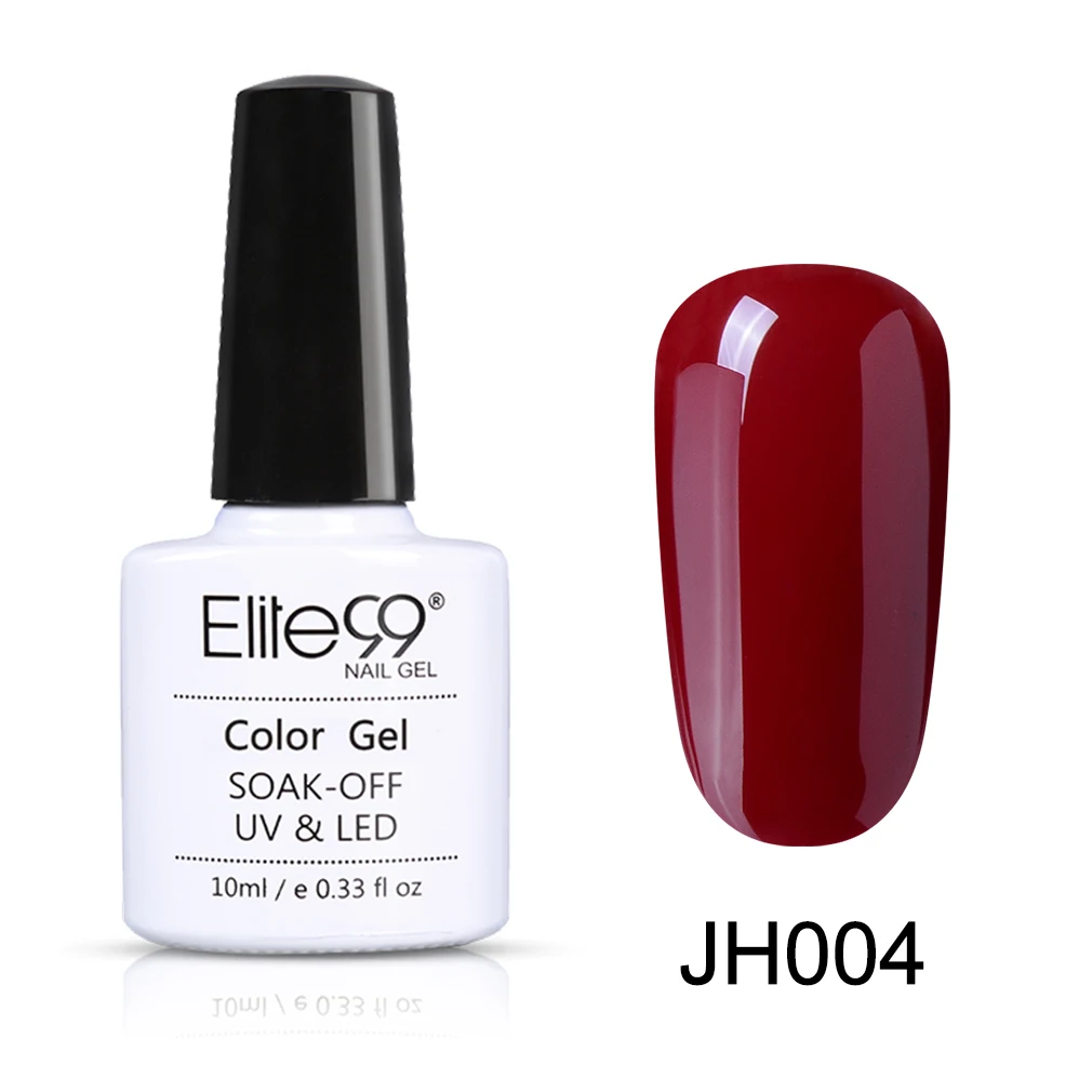 JH004 Elite99 10 мл телесный цвет Гель-лак дизайн ногтей маникюр замочить от полу Perment эмаль УФ-гель для ногтей лак - Цвет: JH004