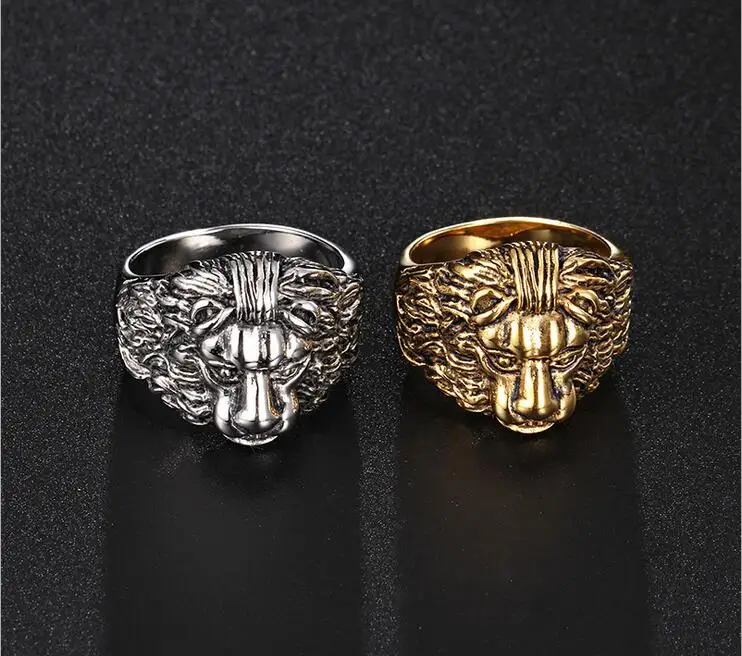 Кольцо мужское из нержавеющей стали модное винтажное ювелирное изделие в