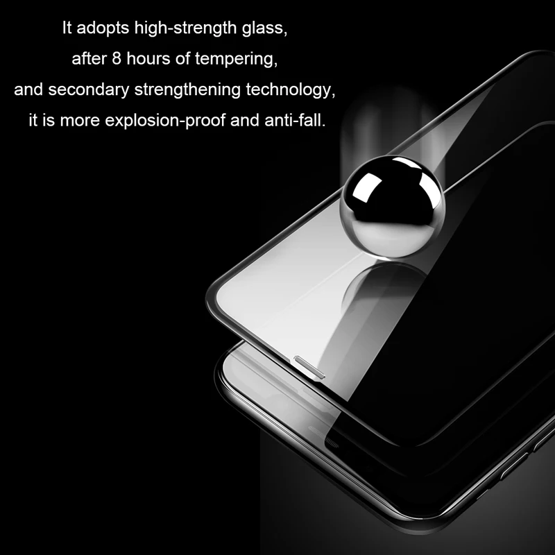 2 шт высокое разрешение полное покрытие 6D закаленное стекло для iPhone 7 8 6 6S Plus X XR XS MAX