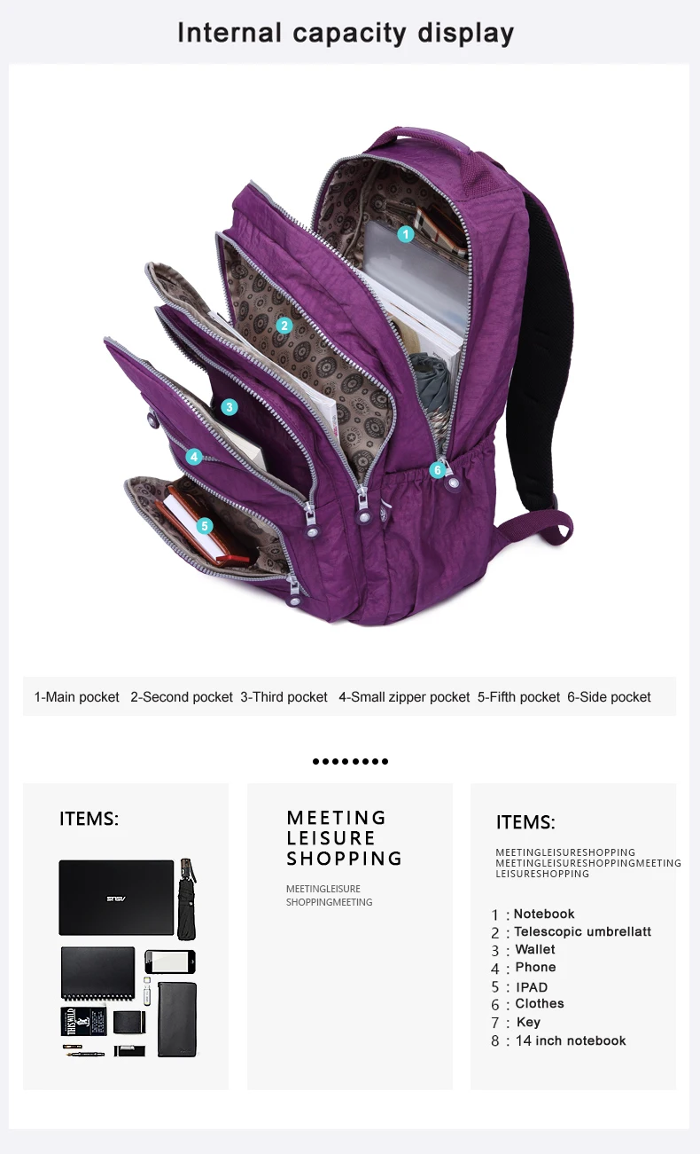 TEGAOTE, классический рюкзак для девочек-подростков, Mochila Feminina, женские школьные рюкзаки, нейлоновый водонепроницаемый повседневный рюкзак для ноутбука, женский рюкзак