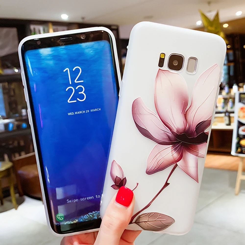 Flowers Case For Samsung Galaxy S7 Edge S8 S9 Plus J3 J7 J5 2017 A3 A5 A7 2016 Floral Lace Mandala Bag |