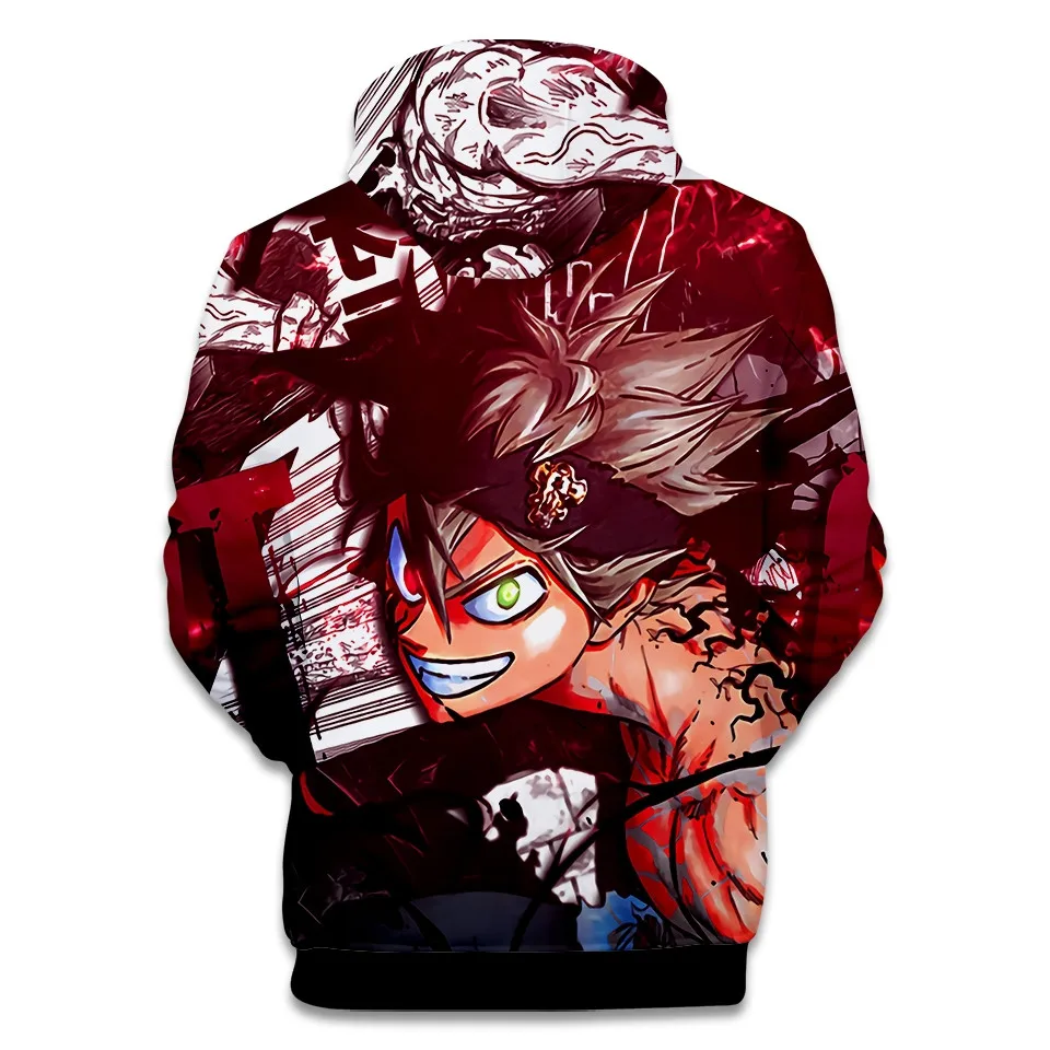 

New Anime Hoodie Black Clover 3D Printed Hoodies Men Women Spring Casual Long Sleeve Sweatshirt Men Hip hop Brand Jacket