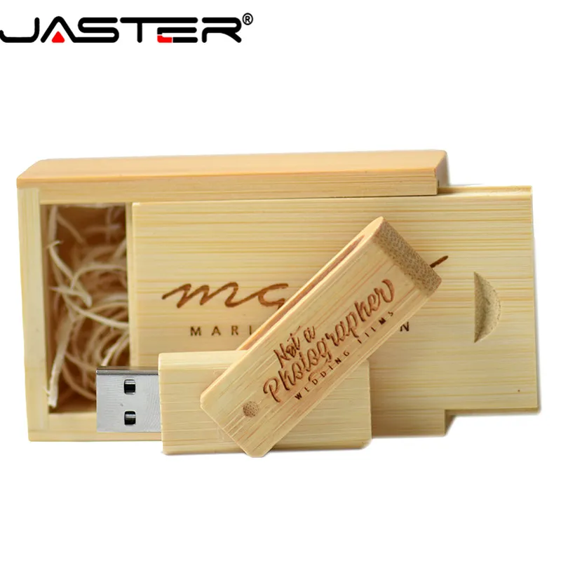 JASTER логотип флэш-накопитель Флэшка из дерева подарок Usb 2,0 4 Гб до 64 ГБ карта реальная емкость диск на ключе(более 10 шт бесплатный логотип