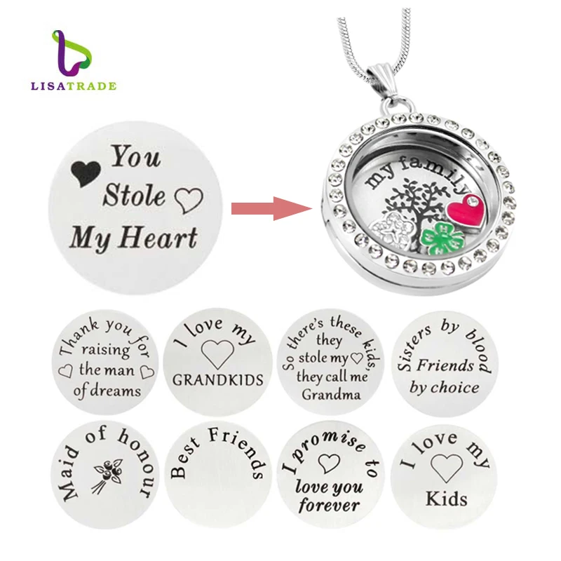 Новинка! 5 шт. круглые подвески из нержавеющей стали 30 мм|pendant stainless steel|locket jewelrylocket