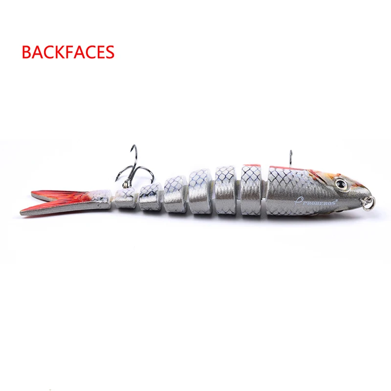 1 pcs 8 Sections Fishing Lure 0.695oz-19.71g/13.28cm-5.23&quot Swimbait bait 6# Hook Tackle BP43 | Спорт и развлечения