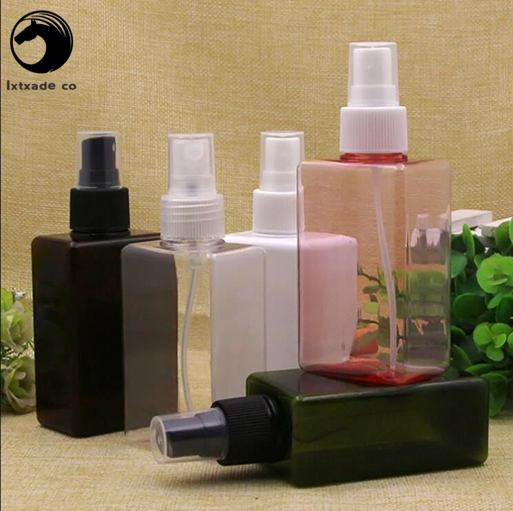 30 pcs Free Shipping 150 ml Plastic Empty Spray Square Perfume bottles Top New Style Cosmetic Water Parfume Empty Containers