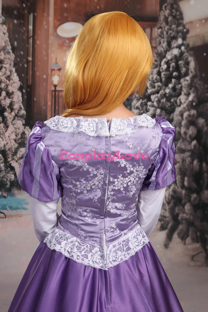 CosplayLove Custom Made Tangled Rapunzel Princess Purple Dress Cosplay Costume Cute For Halloween Christmas Party | Тематическая
