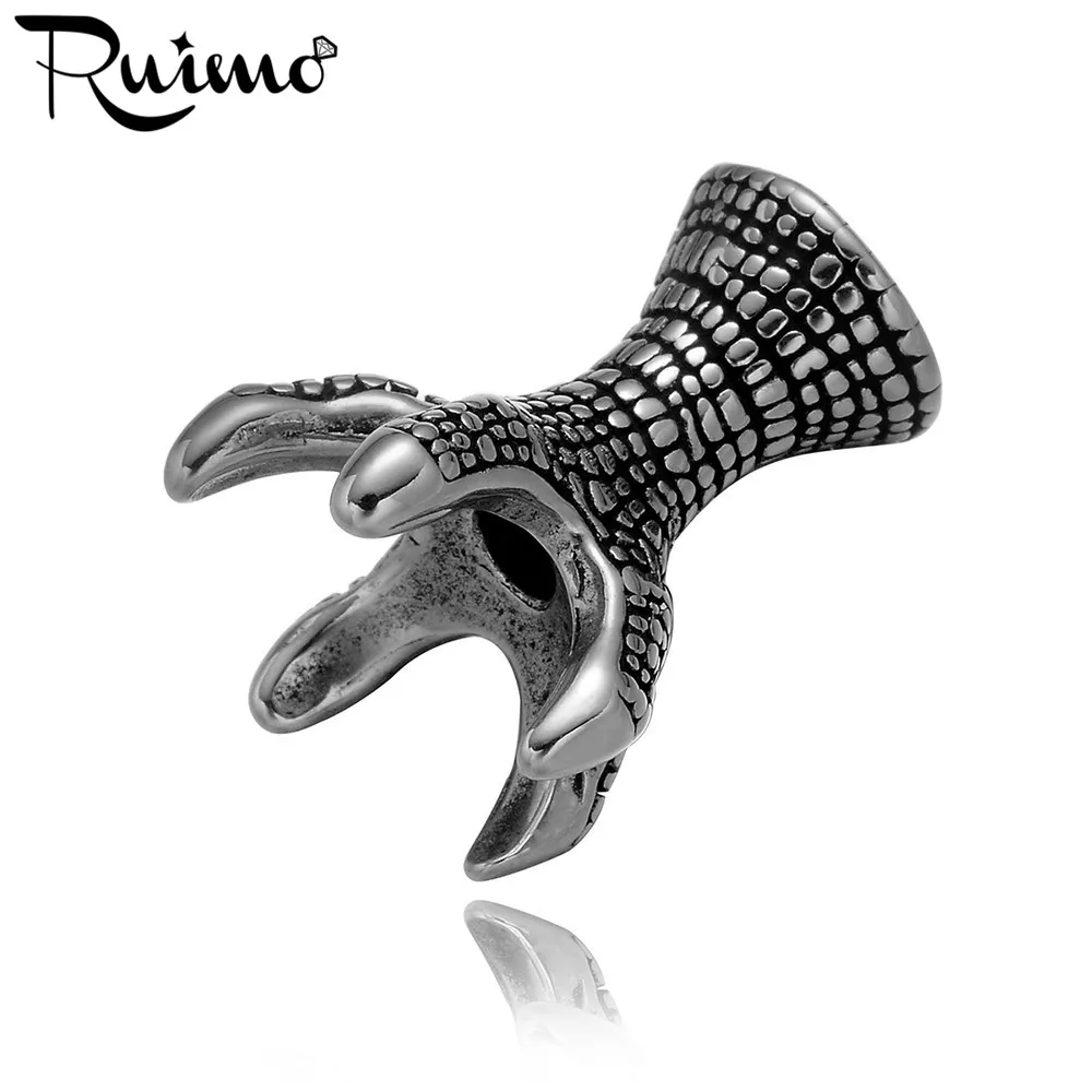 Бусины с небольшим отверстием для когти орла RUIMO бусины из нержавеющей стали 316l 2