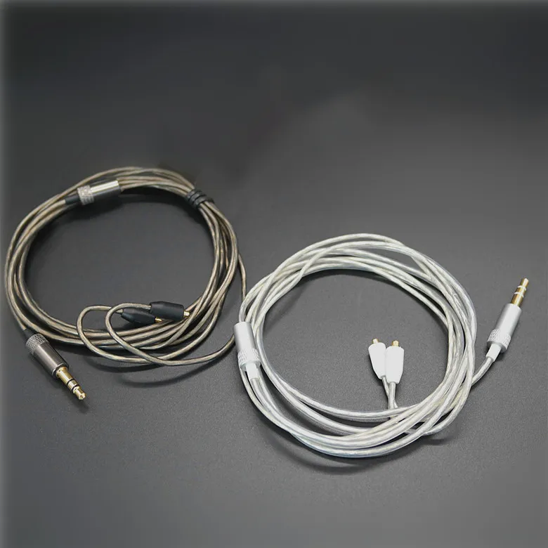 DIY подключаемый кабель для наушников MMCX/SE215/315/535/846/UE900 экранированный