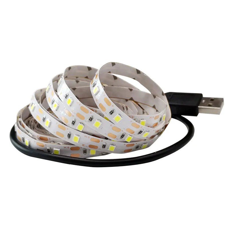 USB 5V светодиодный полоски SMD3528 светильник адаптер струнные лампы лента для ТВ фон