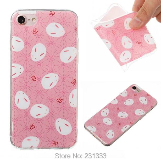 Мягкий ТПУ чехол C-ku для Iphone 8 7 Plus I7 7plus 6 S I6 SE 5 5S милый 3D из резины с изображением