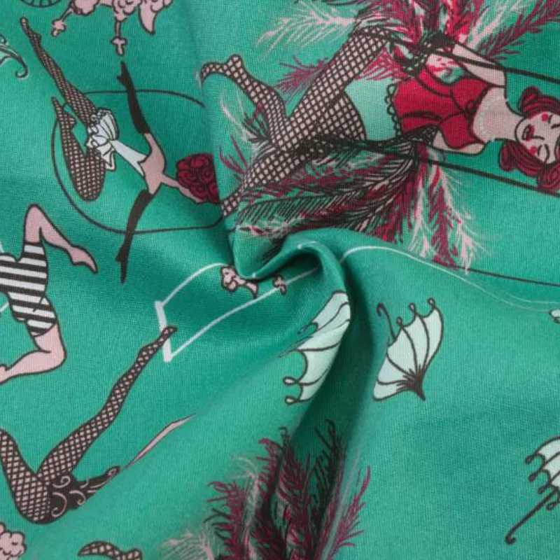 Женское винтажное платье большого размера 50s 60s с цветочным принтом Элегантное