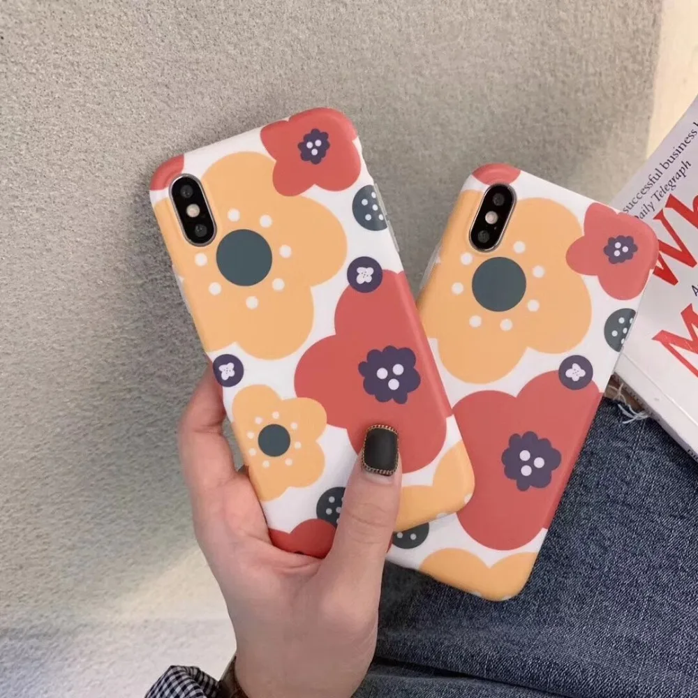 Ourpho INS Модный чехол для iPhone X XR XS MAX в стиле ретро с принтом 6 6s 7 8 plus|Чехлы-накладки| |