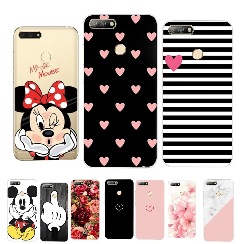 Silicone Case For Huawei Honor 7A PRO cover DUA-L22 P30 P20 Lite Phone P Smart 2019 soft tpu bumper bag |