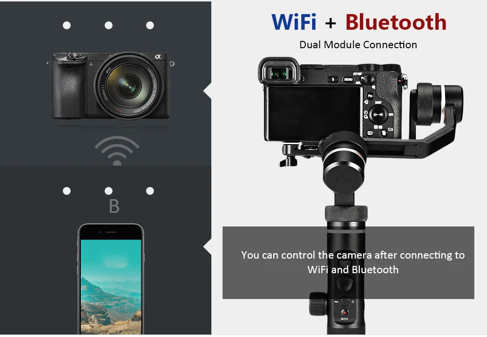 FeiyuTech G6 Plus 3 оси брызгозащищенный Ручной Стабилизатор для GoPro экшн-камеры/телефоны/беззеркальная камера s/Карманная камера