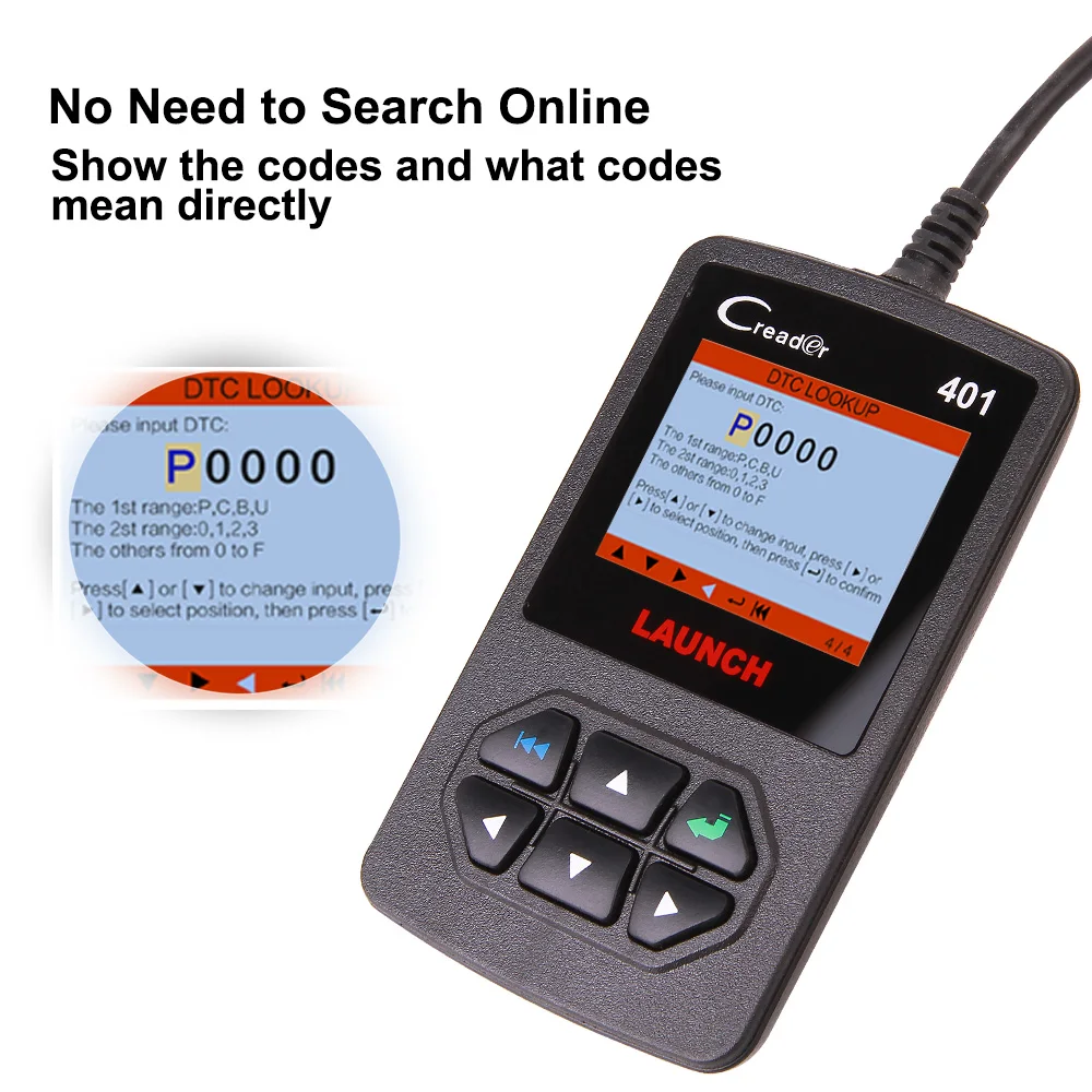 Launch X431 Creader 401 OBD OBD2 сканер автомобильный диагностический инструмент для