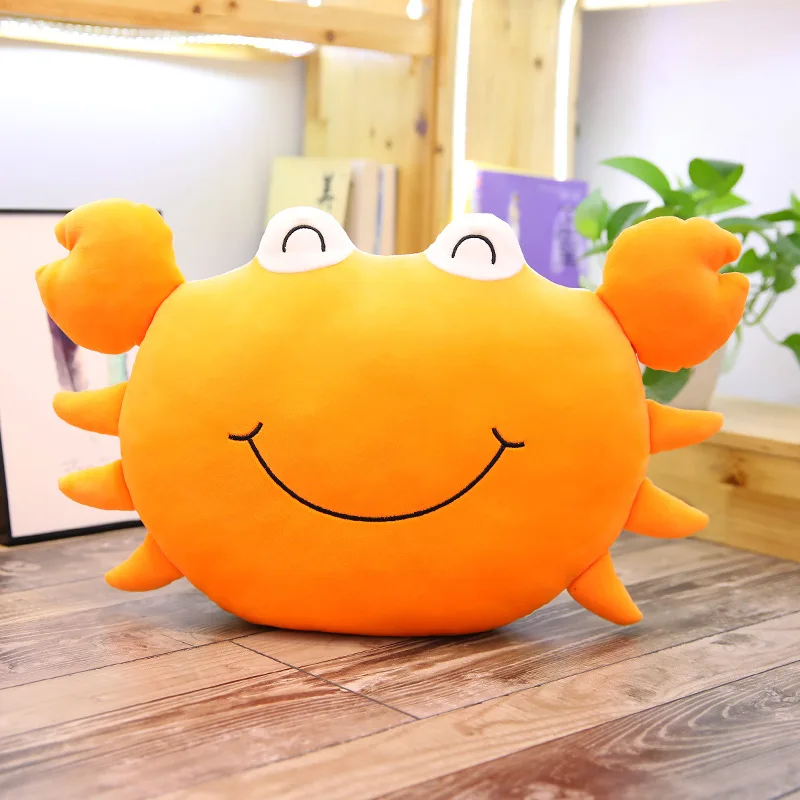 

45/60cm Cute Crab Plush Ocean Pillow Cushion Baby Kids Toys Pp Cotton Stuffed Animals Plush Soft Safa Pillow Toys For Children