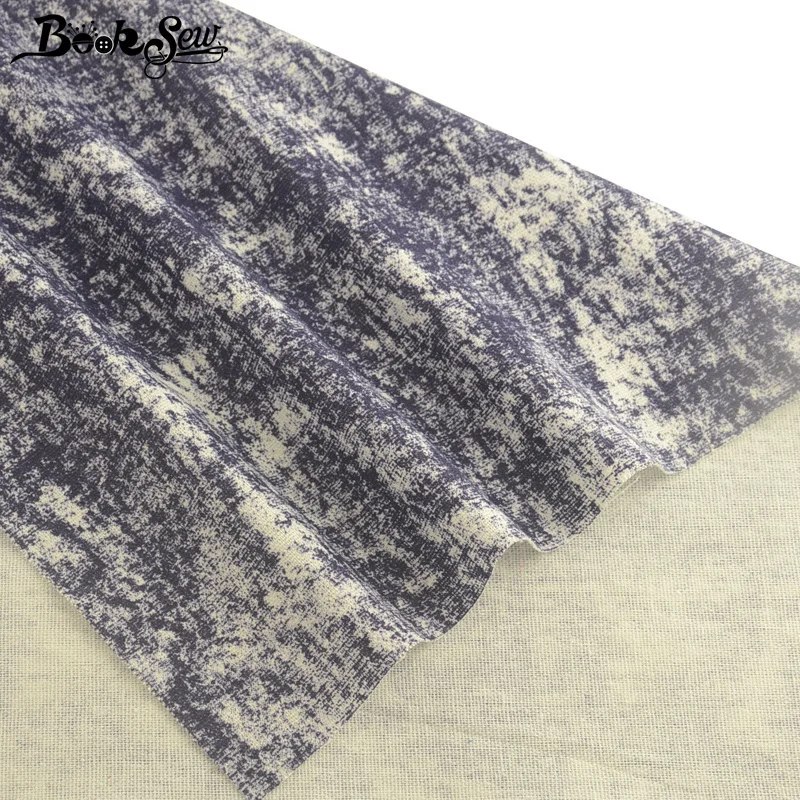 Booksew тёмно-синяя хлопковая льняная африканская анкарская ткань для одежды сделай