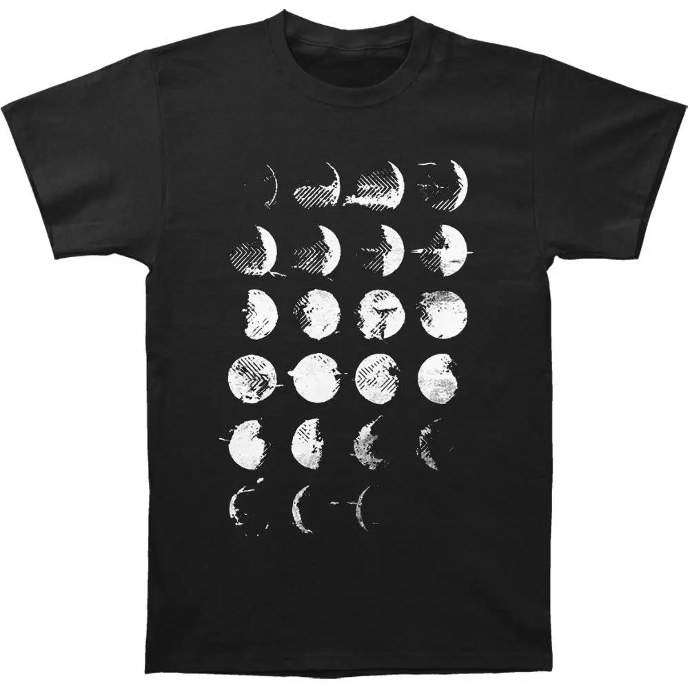 Мужская черная футболка Converge с фазой Луны Черная Футболка Xx большого размера в
