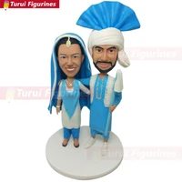 indian sikh wedding topper sikh personalized wedding cake topper indian bobble head indian bride indian sikh groom sikh wedding