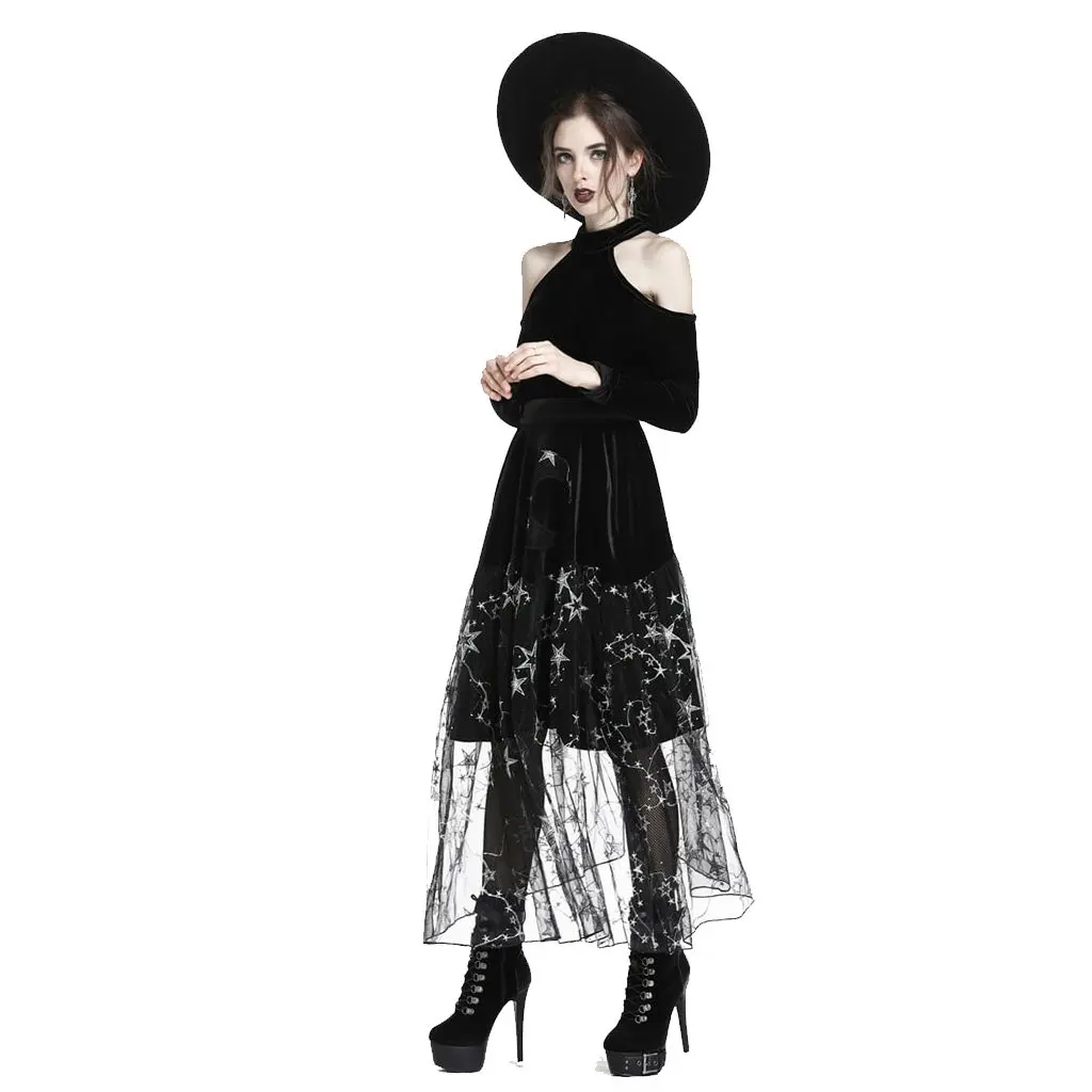 Женская накидка Darkinlove Goth Moon &amp Star BW056 |