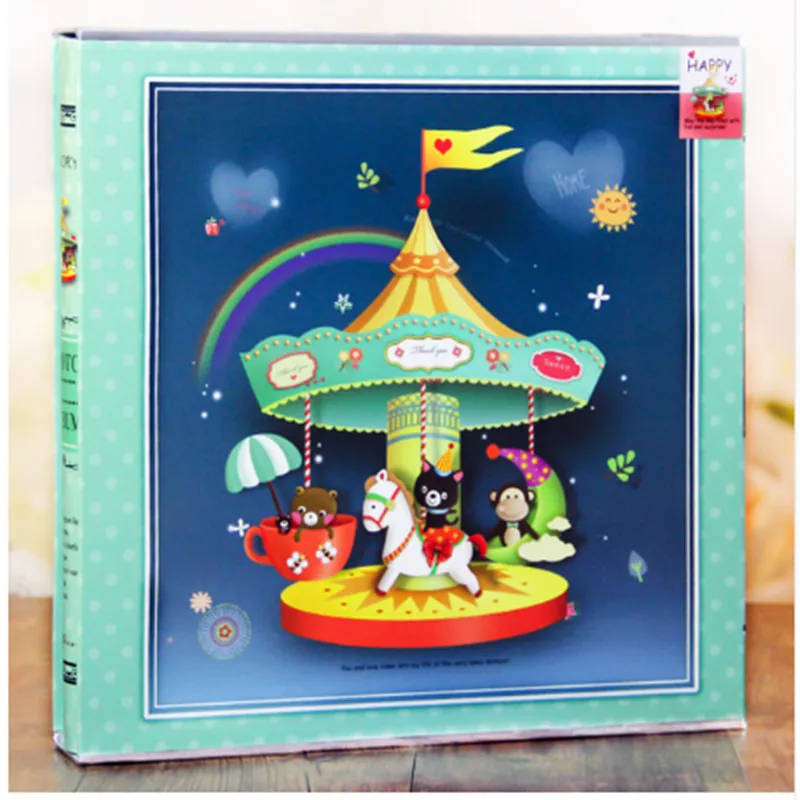 640 листы фотоальбом с подарочной коробкой общие Interleaf Тип детский из прозрачного