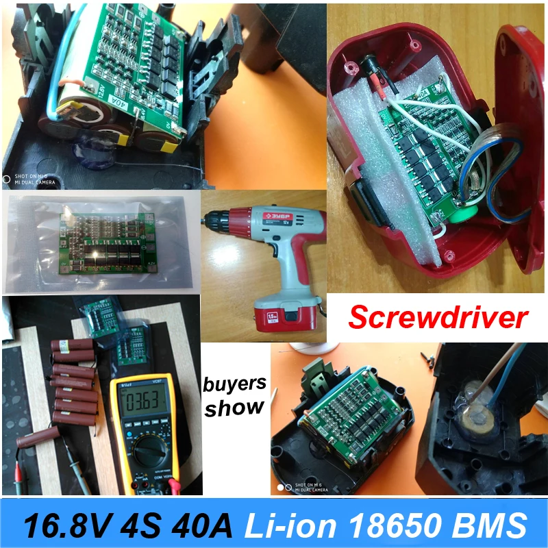 10 шт. плата защиты PCB для зарядки литий-ионных аккумуляторов 18650 40А BMS с балансиром