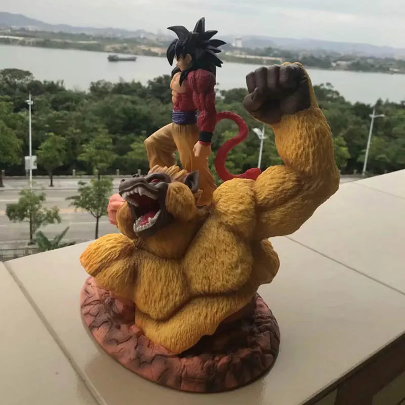 Dragon Ball Супер Saiyan 4 Сон Гоку фигурка 1/6 масштаб окрашенная фигурка Золотая большая обезьяна Гоку ПВХ Фигурки Brinquedos аниме