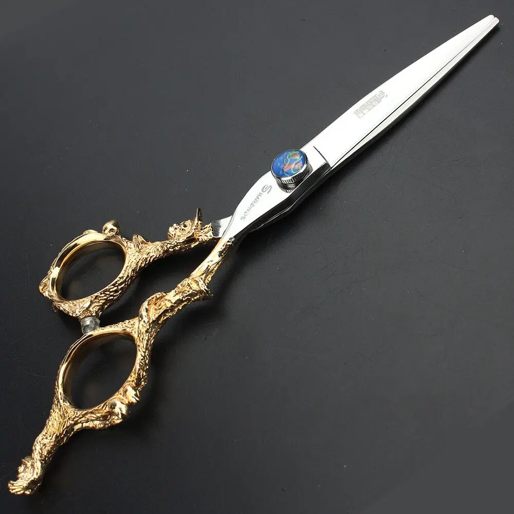 Cutting Scissors Sharonds волос Salon Professional Ножницы для волос 6 дюймов высокая Класс 440C Парикмахерская стиль инструмент Парикмахерская Ножницы комплект - Цвет: Cutting Scissors