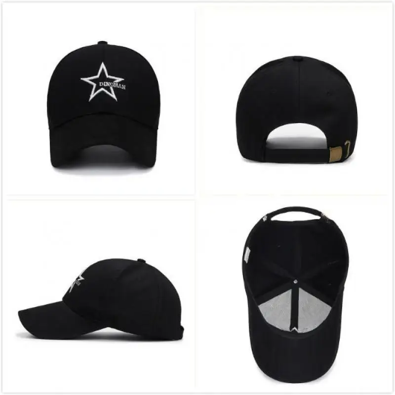 COKK, бейсболка, женская, Snapback, хлопковая, папа, шляпа, модный козырек, шапки, s, мужская, черная, звездный узор, Спортивная Кепка, Gorras, хип-хоп, Корея