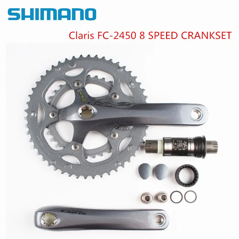 Shimano Claris 2400 2450 8-скорость 170 мм 50t 34t Octalink дорожный велосипед шатун со звездочками для велосипеда с кареткой