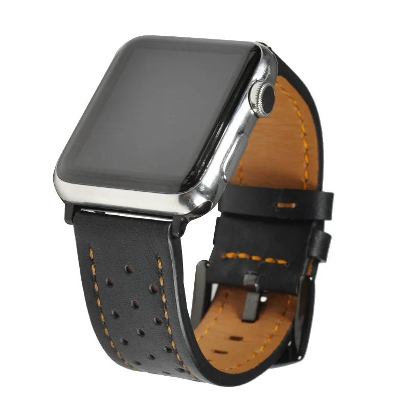 Высокое качество твердая кожа Смотреть Застежка Для Apple Watch группа Iwatch1/2/3 Пряжка 42