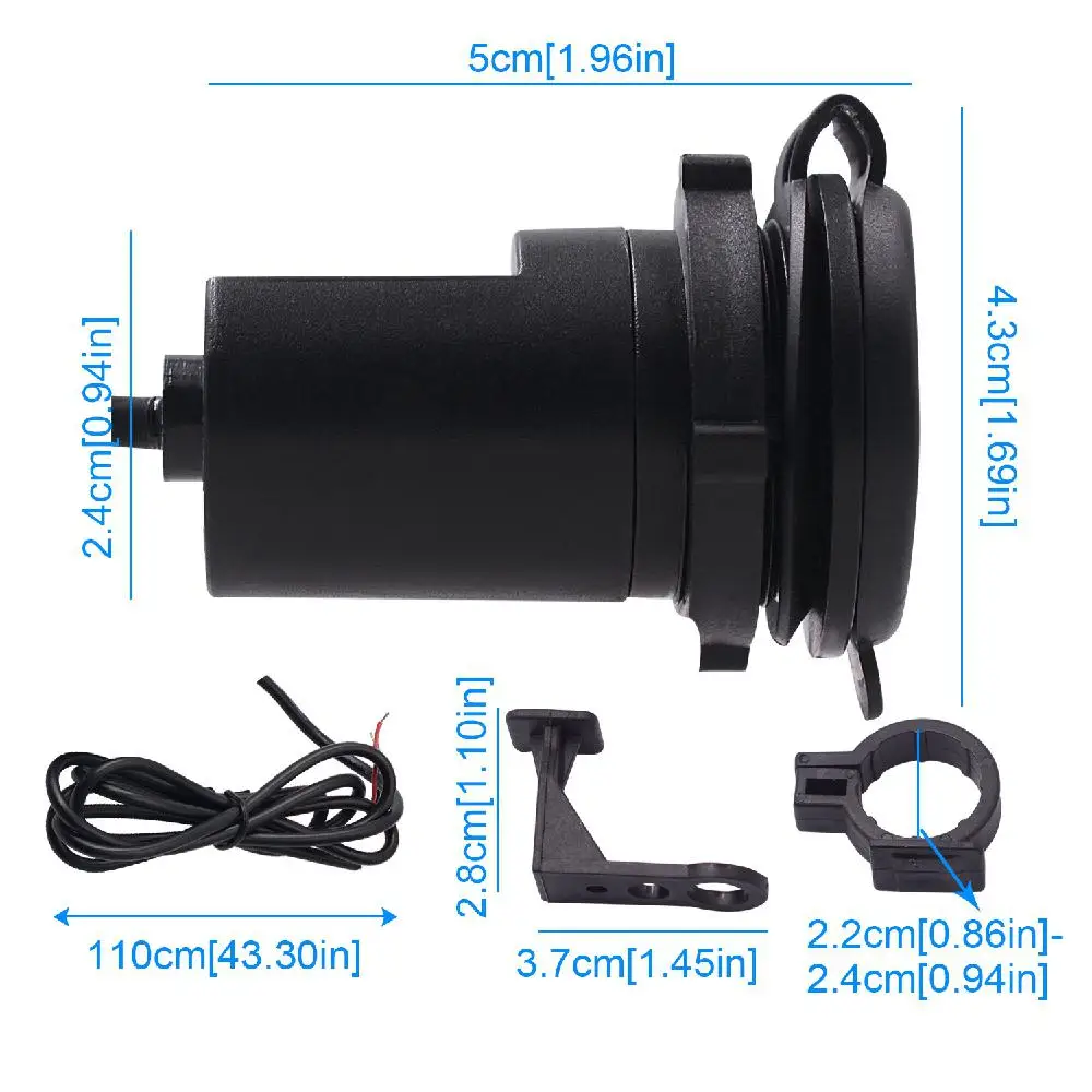 12V мотоцикл USB Мобильный телефон зарядное устройство один модифицированное