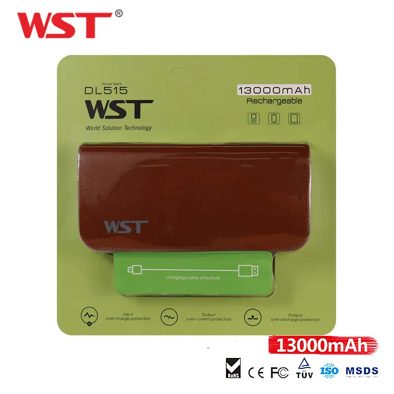 Оригинальный брендовый внешний аккумулятор WST портативное зарядное устройство